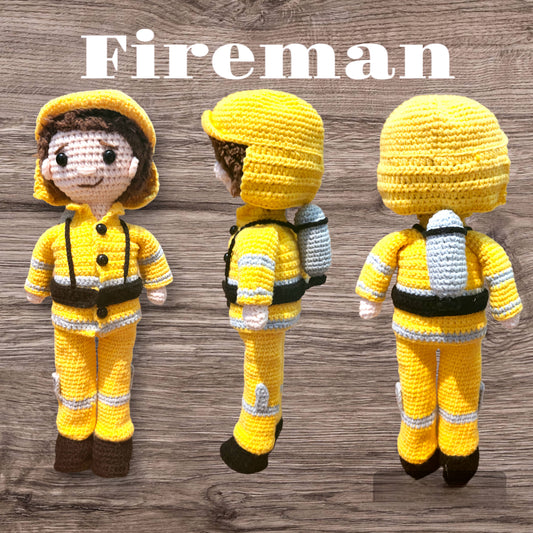Handcrafted Fireman Dolls: Premium Quality - Order Now!