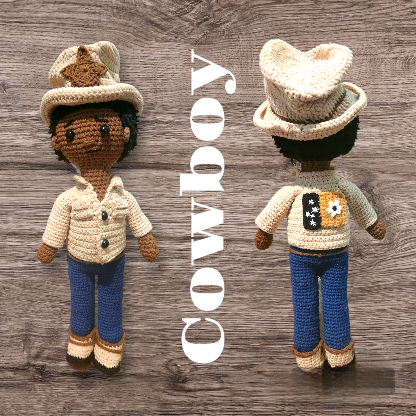 Customisable Cowboy Dolls: Handcrafted with Love - Order Now!"