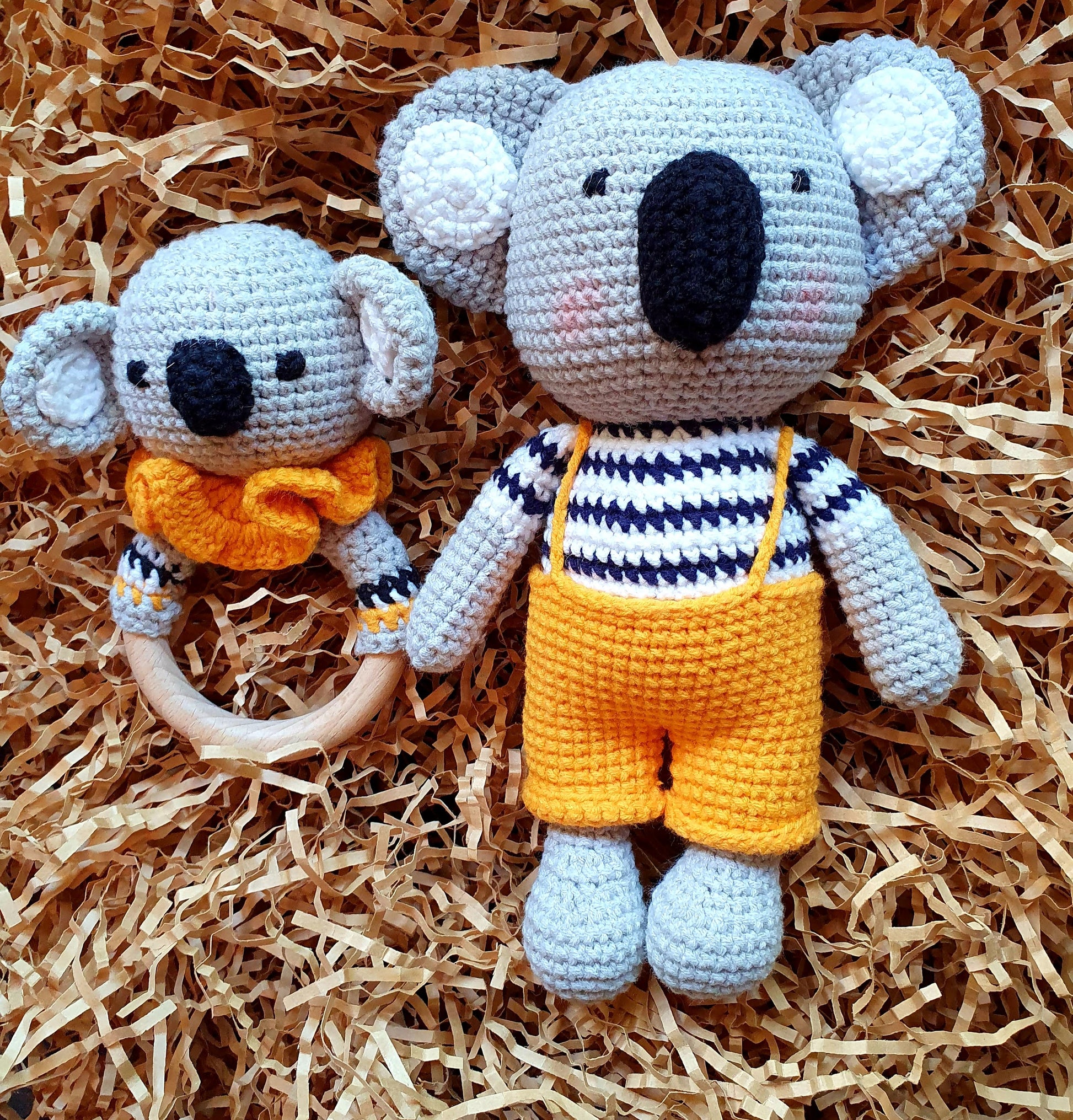 KIPPAX and COLIN The Calm and Collected Koalas rattle set. – Suzie's ...